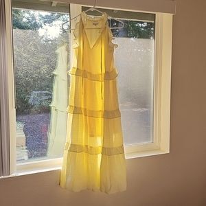 Yellow Like the Sunshine Ruffle Dress by NanaMacs Size L